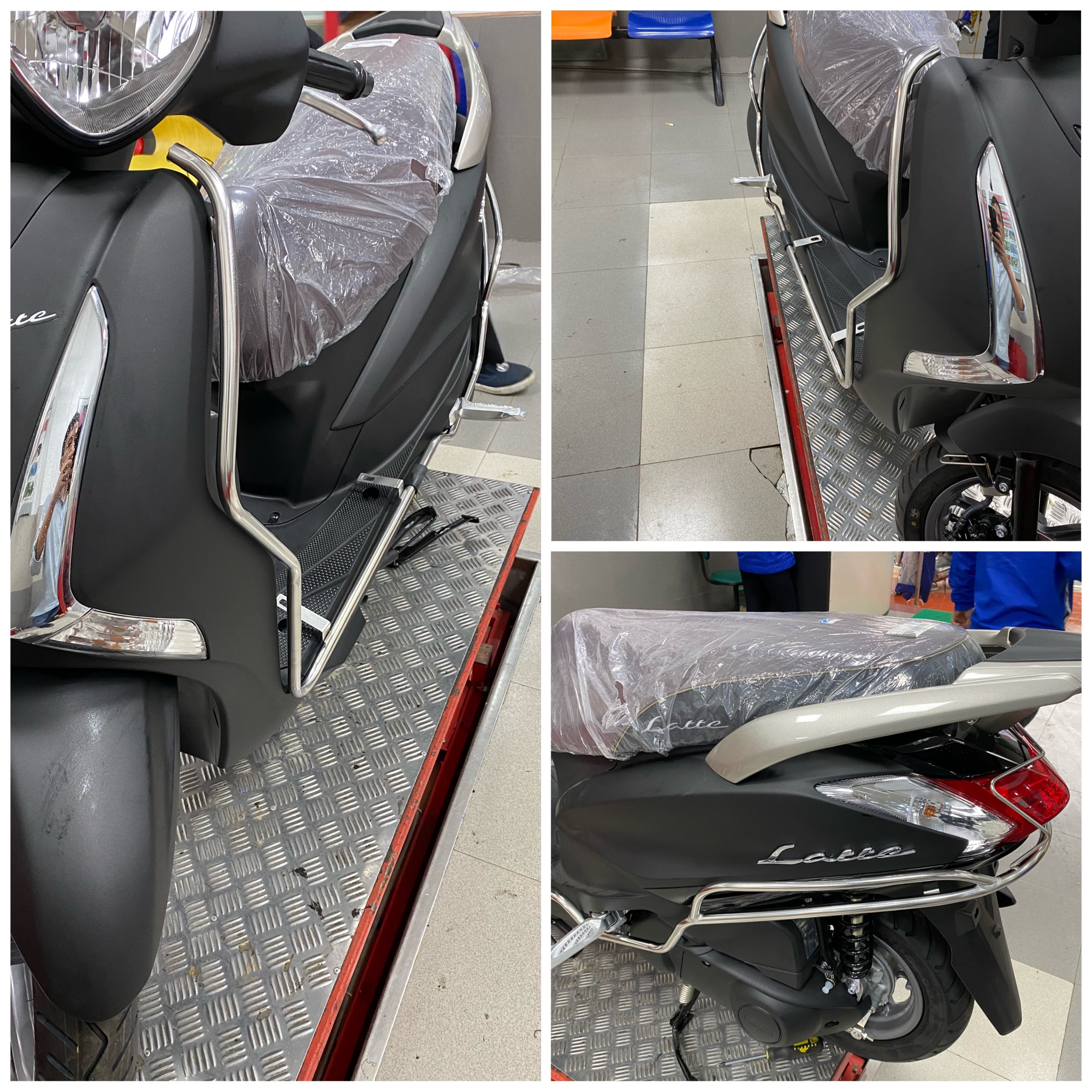 Khung quây bảo vệ xe latte