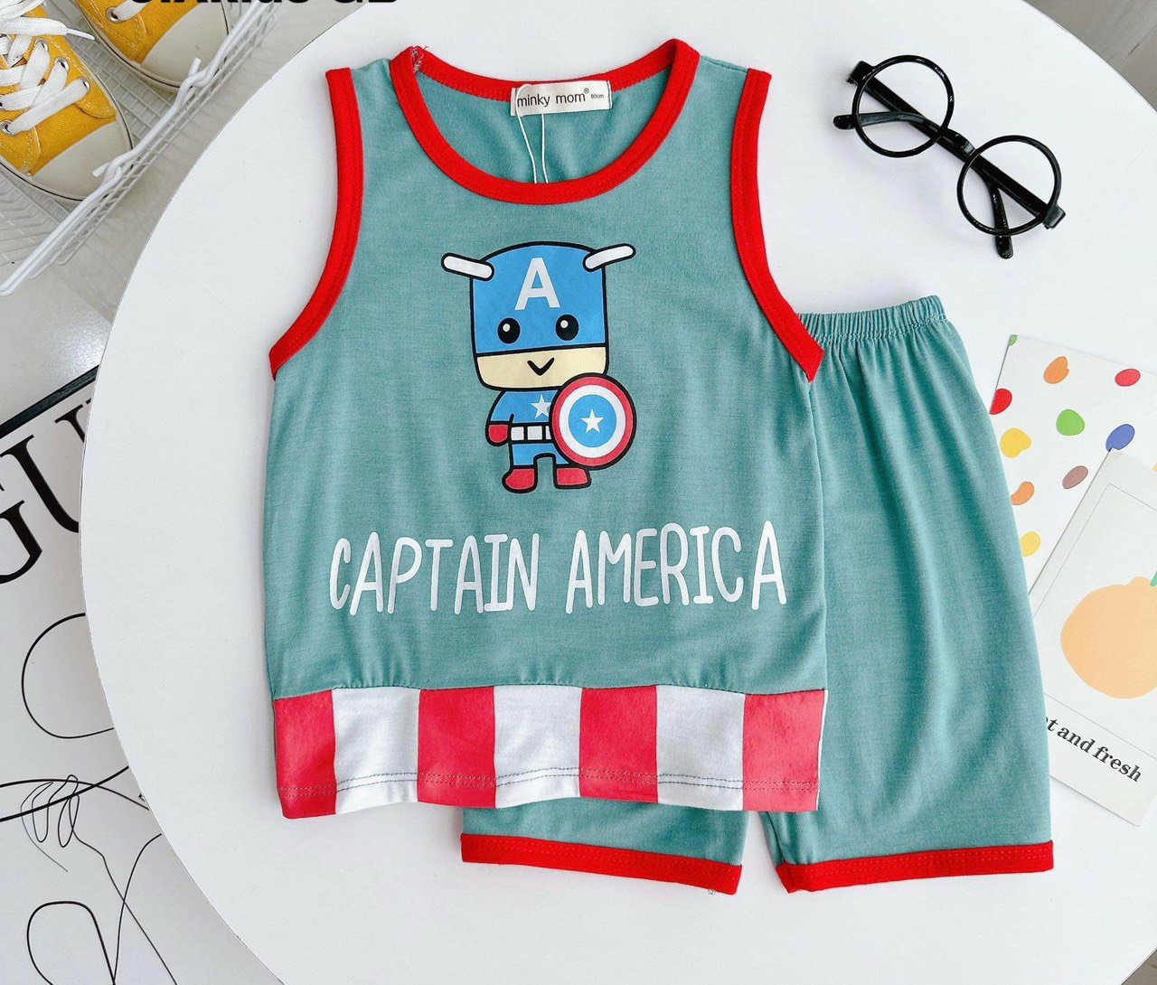 SET THUN LẠNH BA LỖ CHO BÉ TRAI (5-15KG)