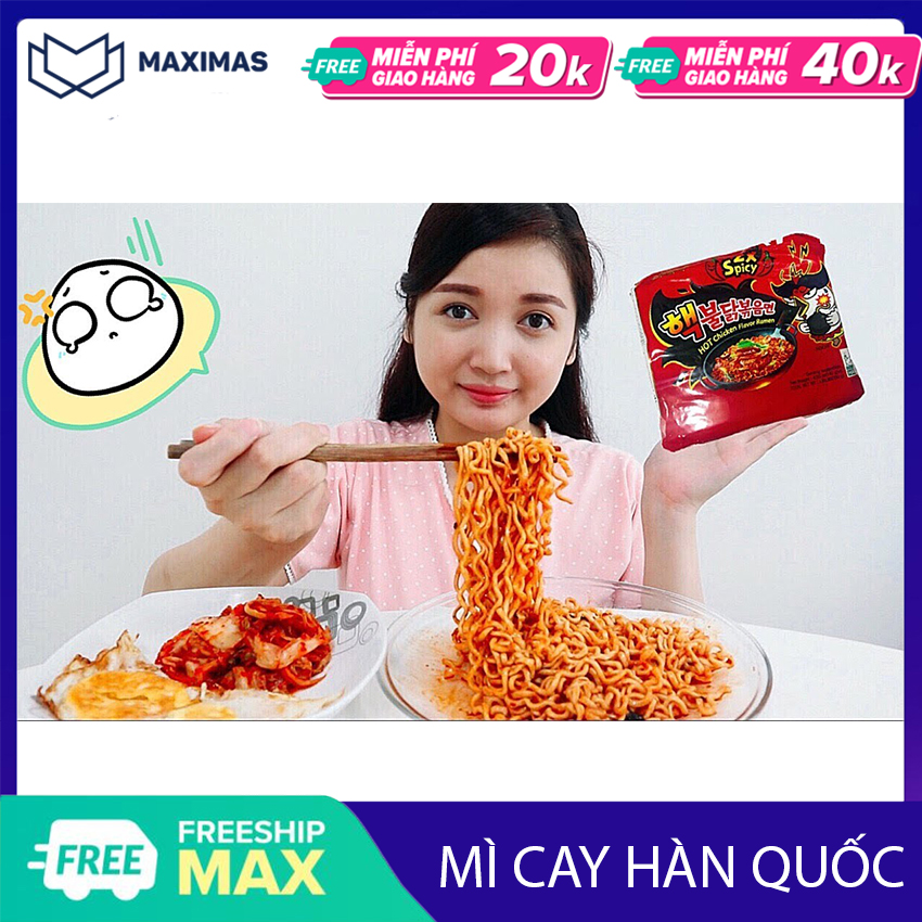 Mì cay Samyang x2 gói 140g COMBO 3 GÓI M07