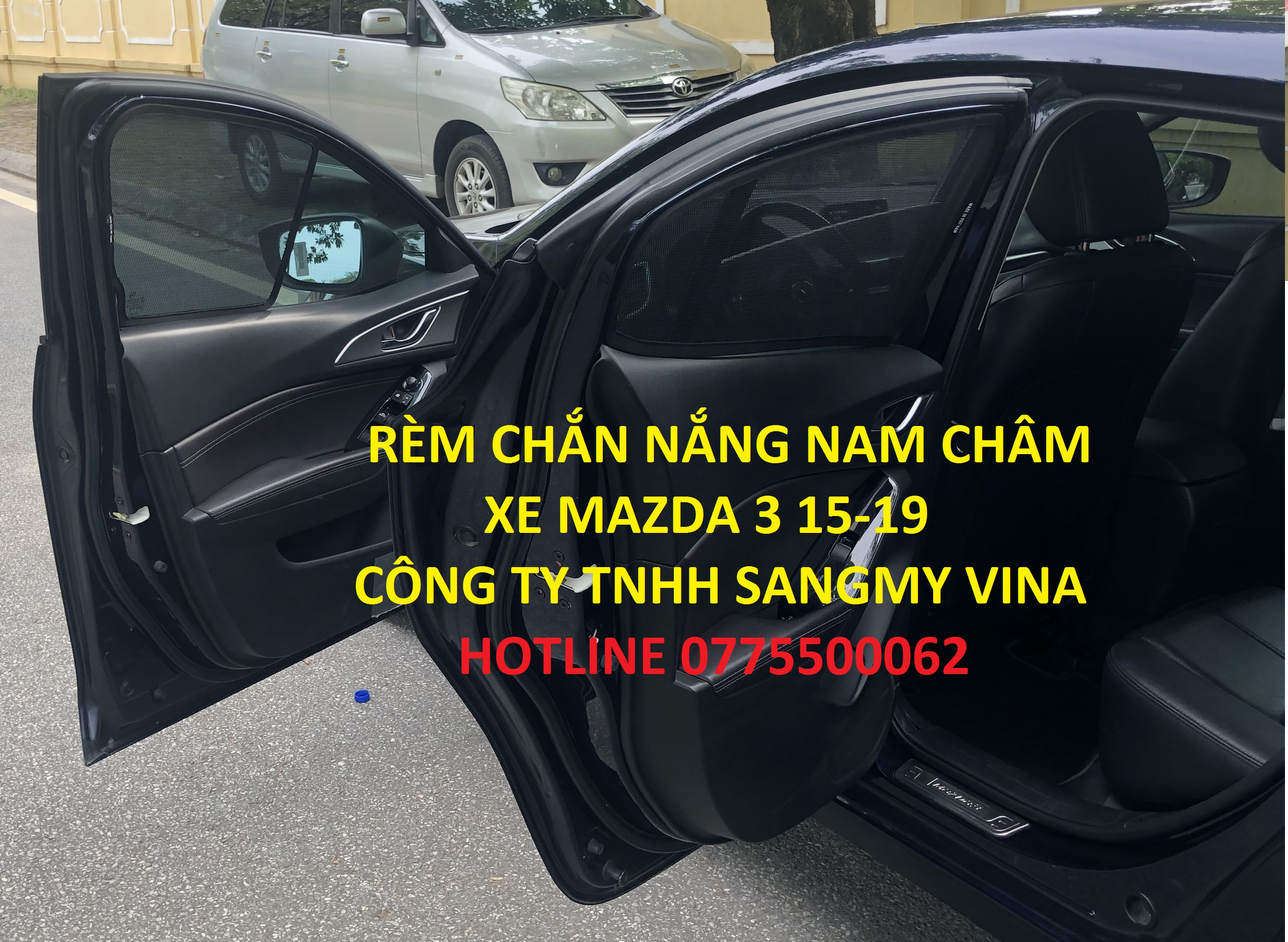RÈM CHE NẮNG NAM CHÂM MAZDA3 2015-2019