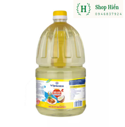 Dầu ăn dừa Vietcoco 2L (100% nguyên chất )