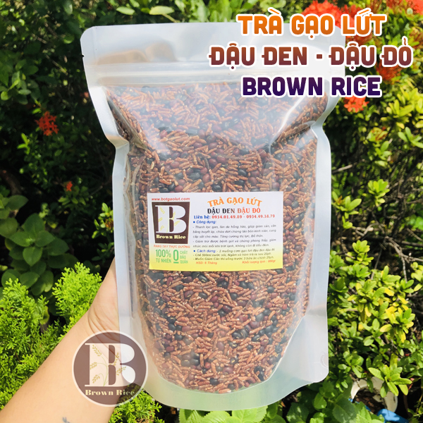 Trà gạo lứt đậu đỏ đậu đen 800gr Brown Rice
