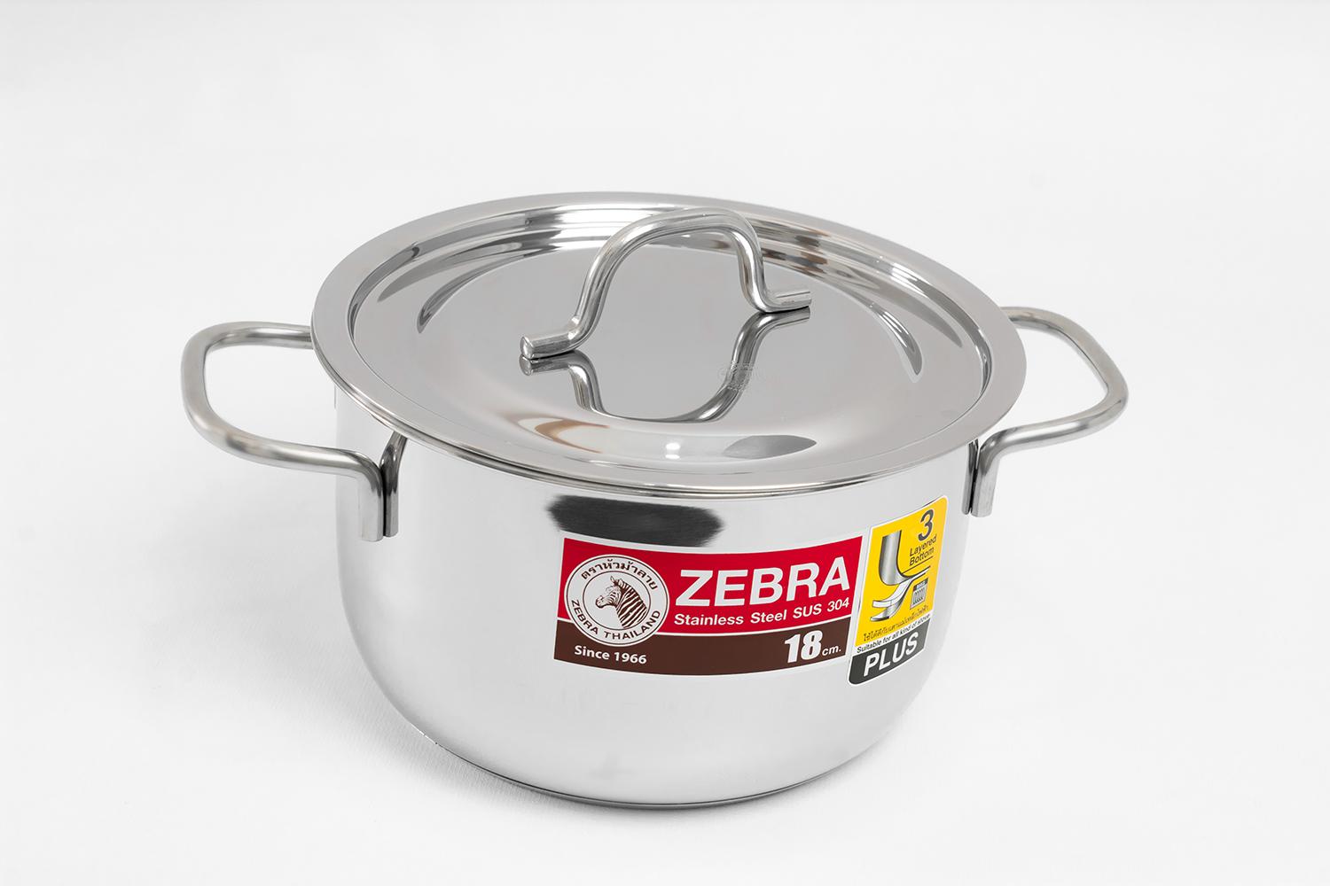 Bộ 3 nồi inox Extra Infinity 0.6mm Zebra - 180827