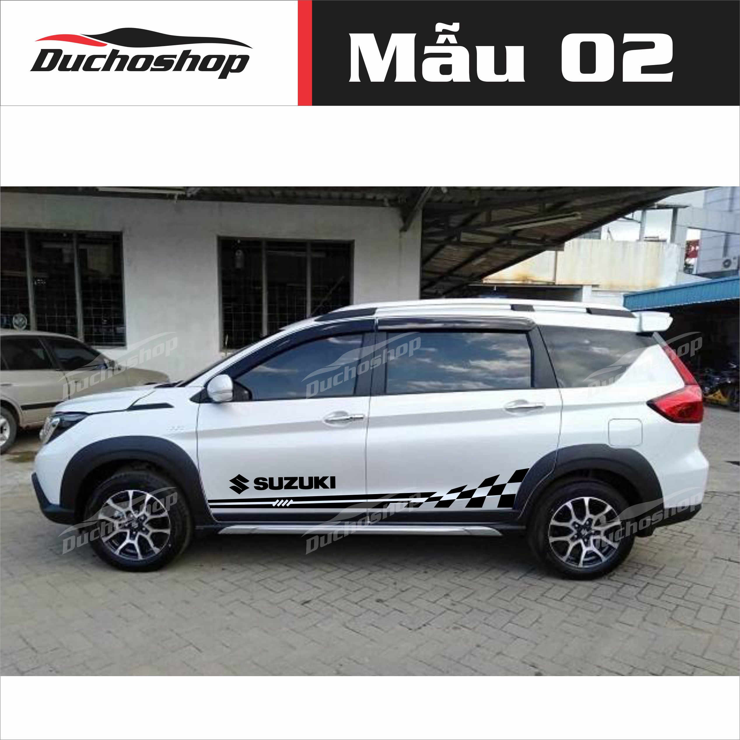 Tem xe Suzuki XL7 phong cách thể thao ms02