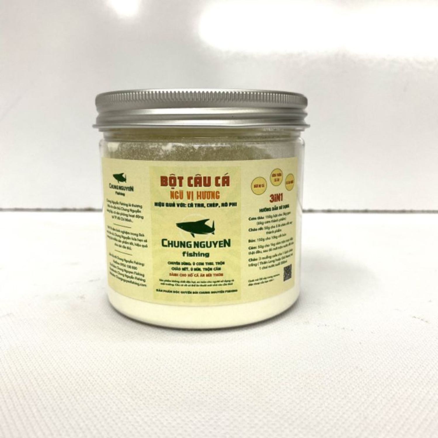 Bột câu cá Ngũ Vị Hương dùng để ủ mồi đánh tra, chép, rô phi