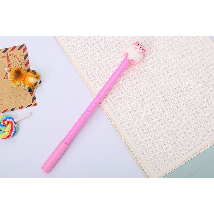 Bút gel mực đen chuột hamster dễ thương h117