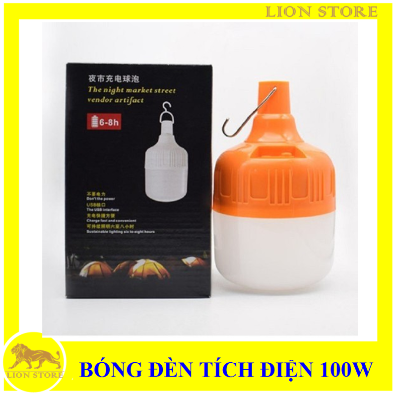 Bóng Đèn Tích Điện 100W Thắp Sáng 6-8H Loại Nhỏ