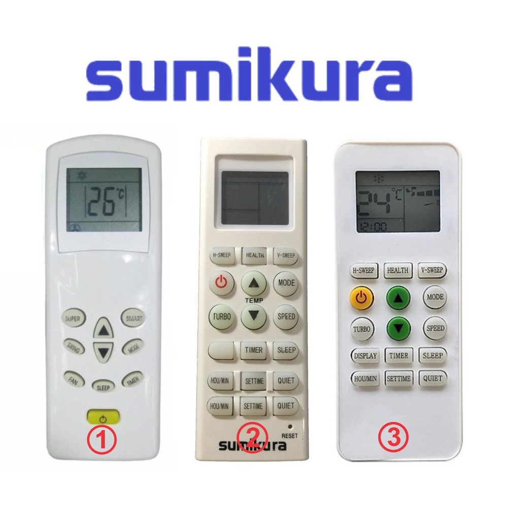 Điều khiển điều hoà Sumikura mới.