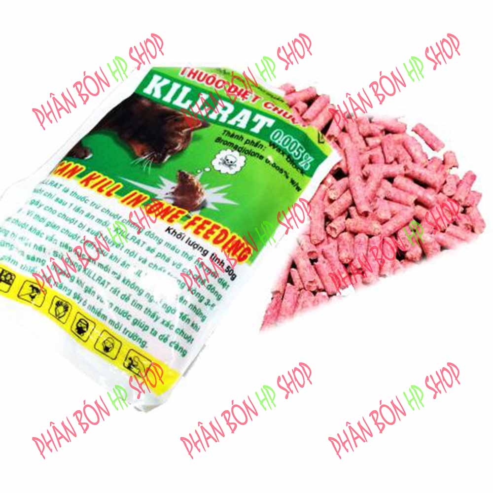 Thuốc diệt chuột Killrat 0.005% - (2 gói x 50g)