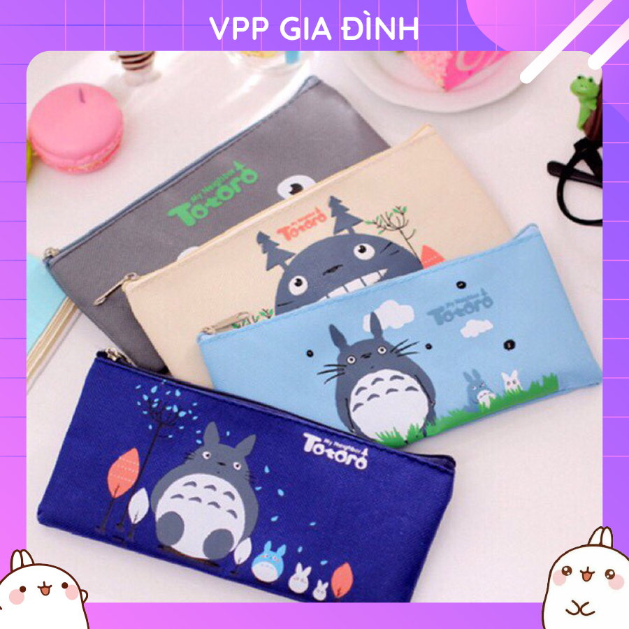 Bóp Bút Viết Vải In Hình Totoro