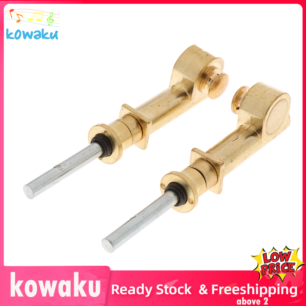 Kowaku 2 Pieces Copper Vortex Erhu Axis Shaft Mechanical Axis