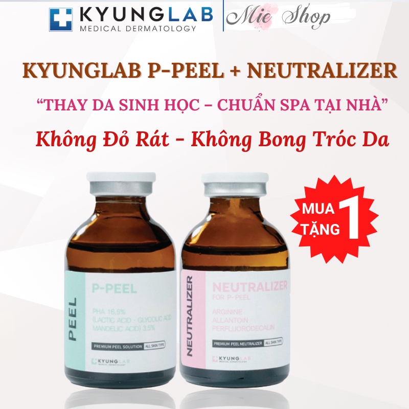 Peel da , P-Peel + Neutralizer Kyunglab 30ml thay da sinh học