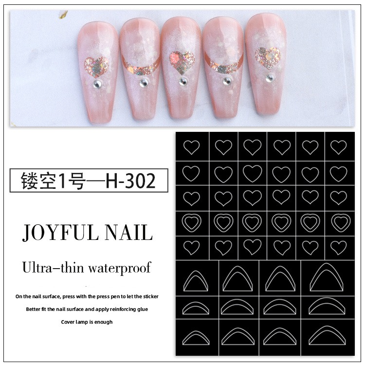 Sticker nail dặm ombre
