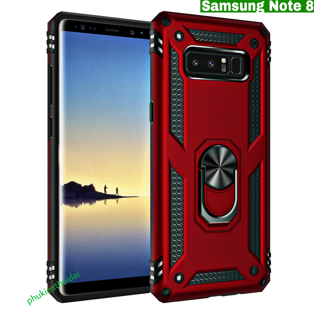 Ốp lưng Samsung Note 8 chống sốc Quân Đội nhẫn Iring cao cấp