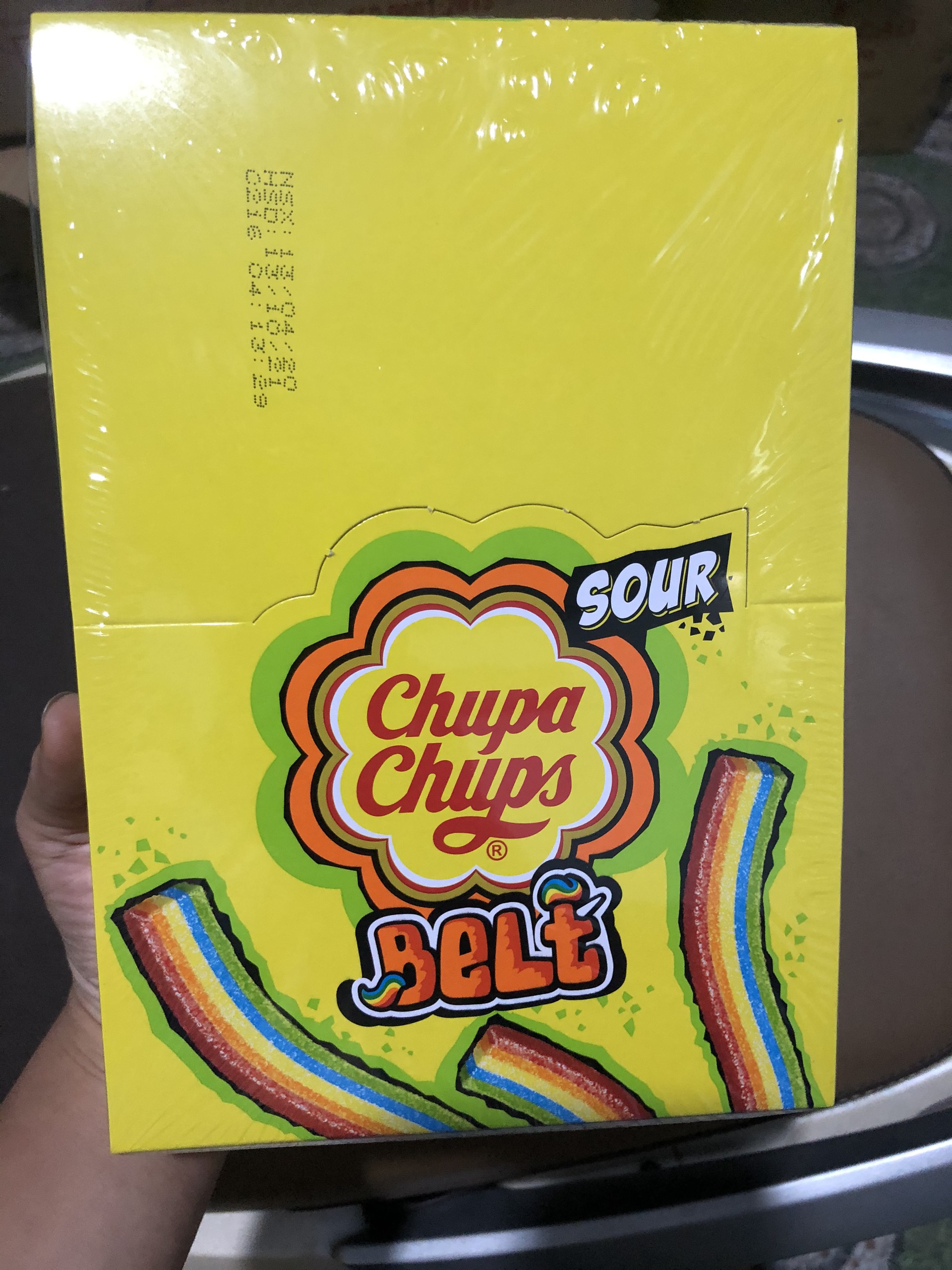 Kẹo Dẻo Chupa Chups Sour Belt (Hộp 32 thanh)