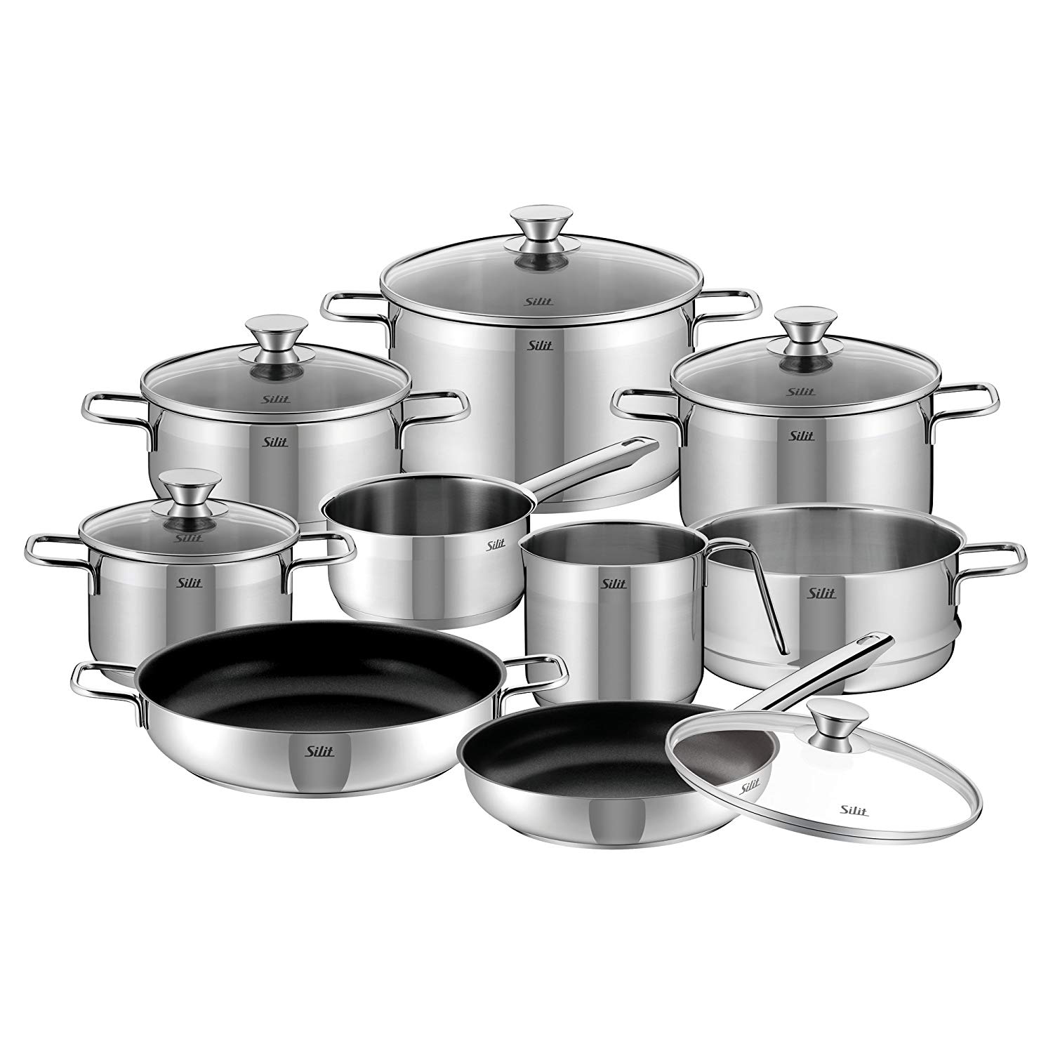 Bộ nồi Silit Pisa 10 món [Nhập Đức]