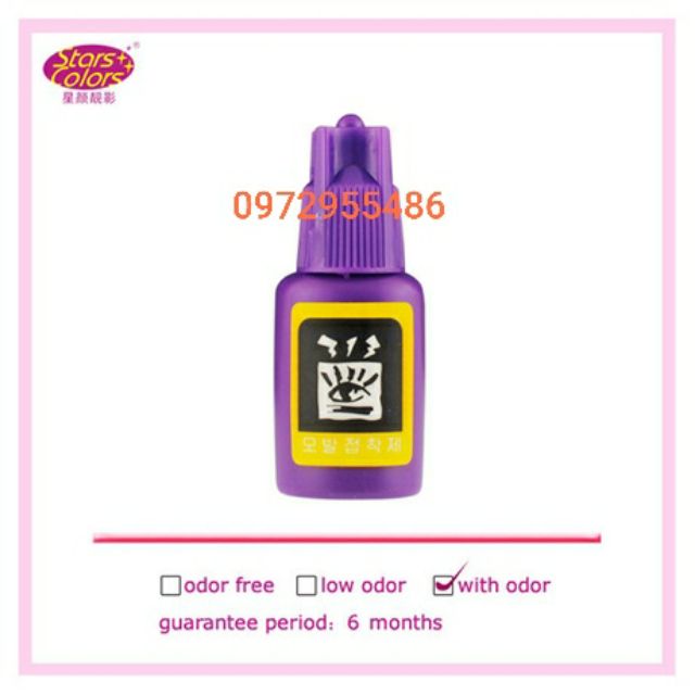 Keo nối mi tím lùn dạng gel