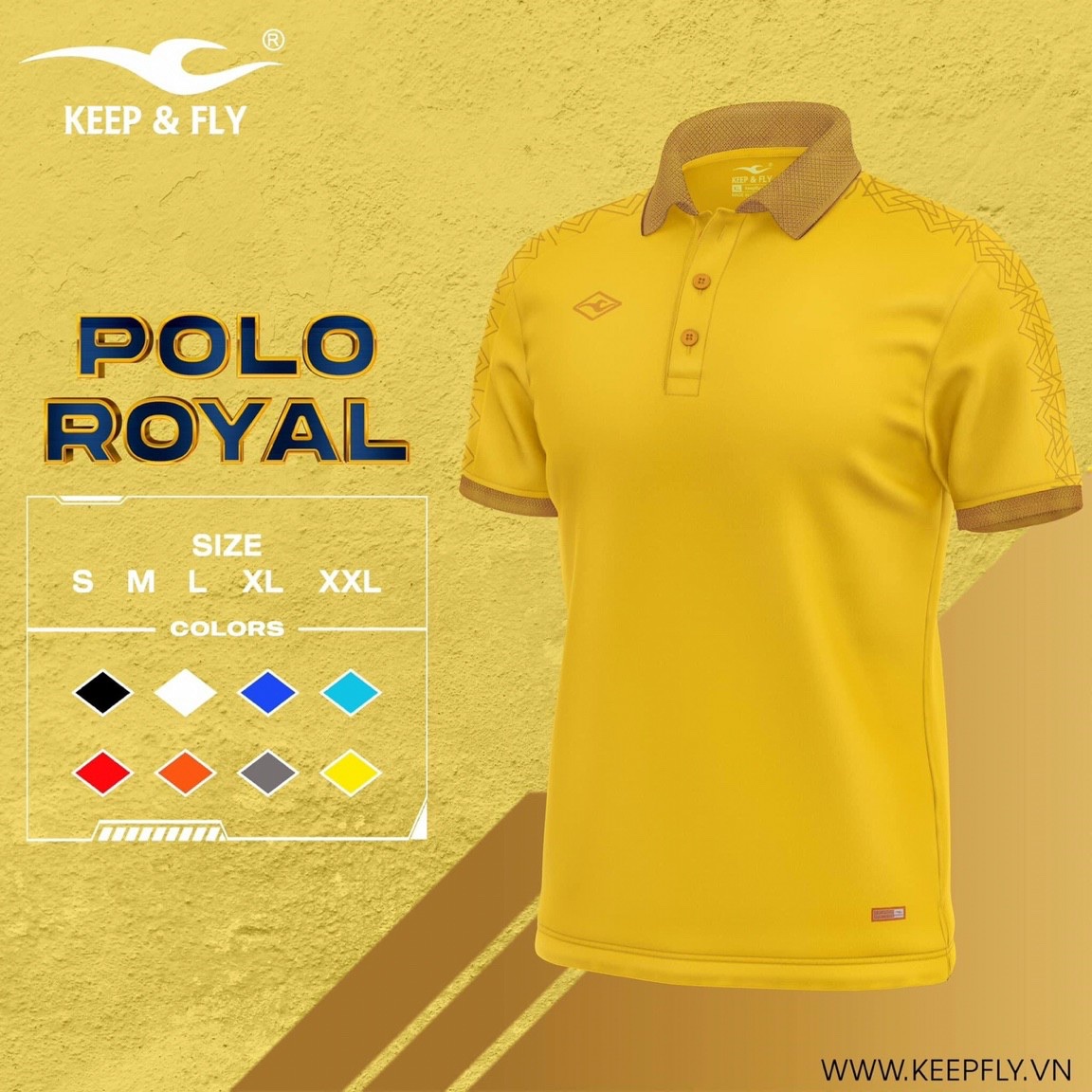 ÁO THỂ THAO CÓ CỔ POLO  KEEP & FLY 20 & 21