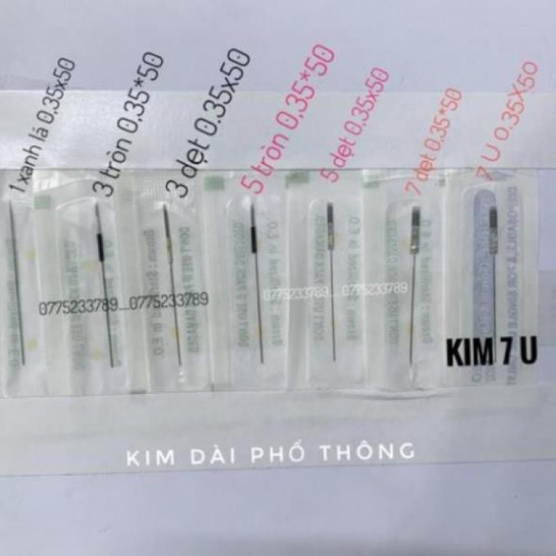 100 Kim máy xăm _dụng cụ phun xăm Dcpx Uyên Nguyễn
