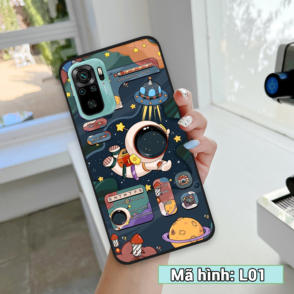 Ốp lưng xiaomi redmi note 10 / redmi note 10s / redmi note 10 5g / redmi note 10 pro, ốp điện thoại xiaomi hình vũ trụ, gấu đáng yêu