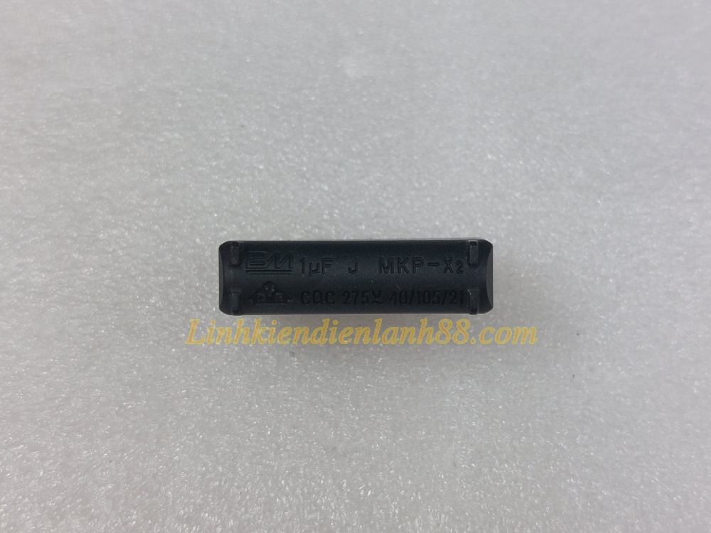 Tụ lọc nguồn ac, tụ bếp từ 1uf 275v ac mkp-x2 mới chính hãng bm.