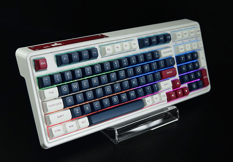 Bàn phím cơ FL-Esports CMK98 Metal Heart / Quiet Grey – 3 Mode