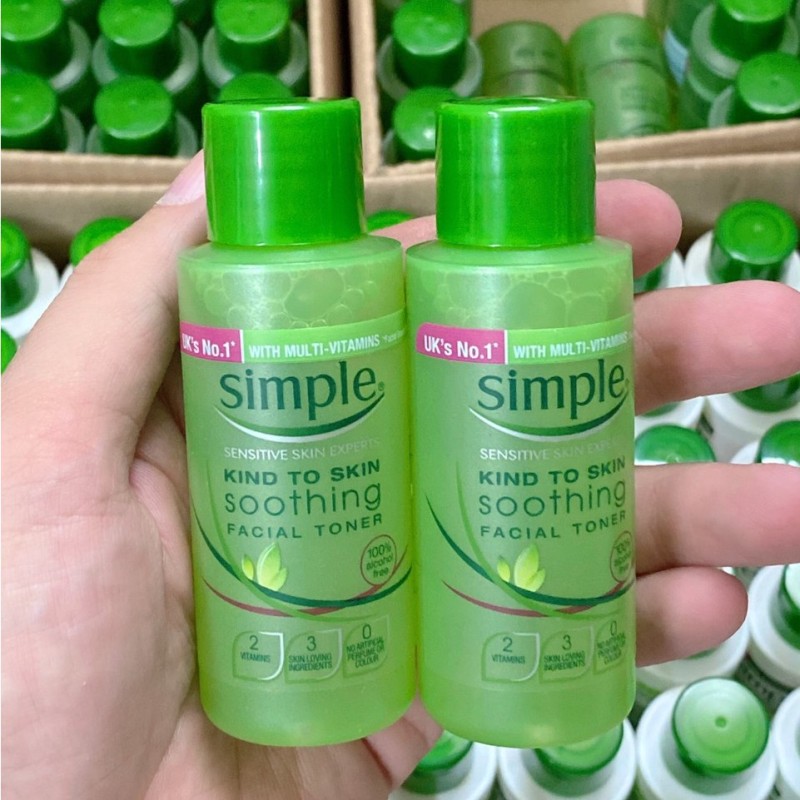 Nước Hoa Hồng Simple Soothing Facial Toner 50Ml