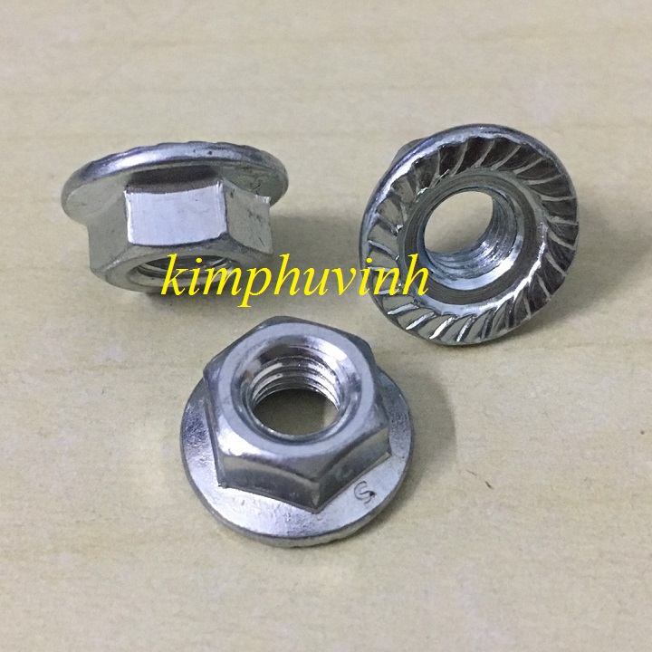 M6 - 20 CON ĐAI ỐC LÔNG ĐỀN - TÁN LÔNG ĐỀN 6li