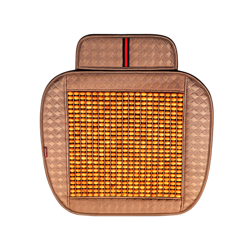 High quality massage wood grain car seat covers for all vehicles with fixed hook and loop to the seat