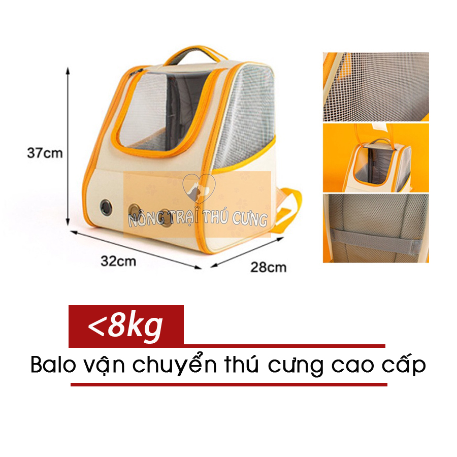 Balo phi hành gia cao cấp cationic 32x28x37cm vải oxford -