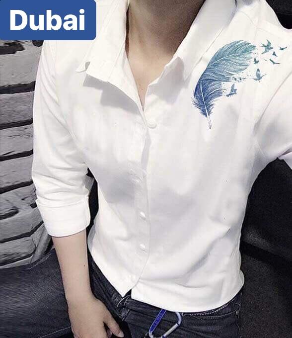 ÁO SƠ MI LỤA NAM CHỐNG NHĂN TRẮNG LÔNG VŨ HOT NHẤT HIỆN NAY - DUBAI FASHION