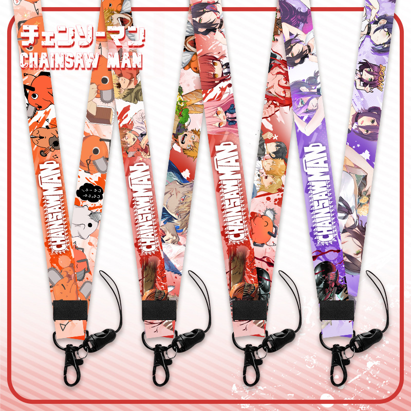 Dây đeo thẻ tên/móc khóa dây strap anime Chainsaw Man [T69 Shop]