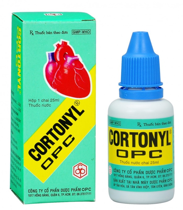 Nước trợ tim Cortonyl OPC  25ml