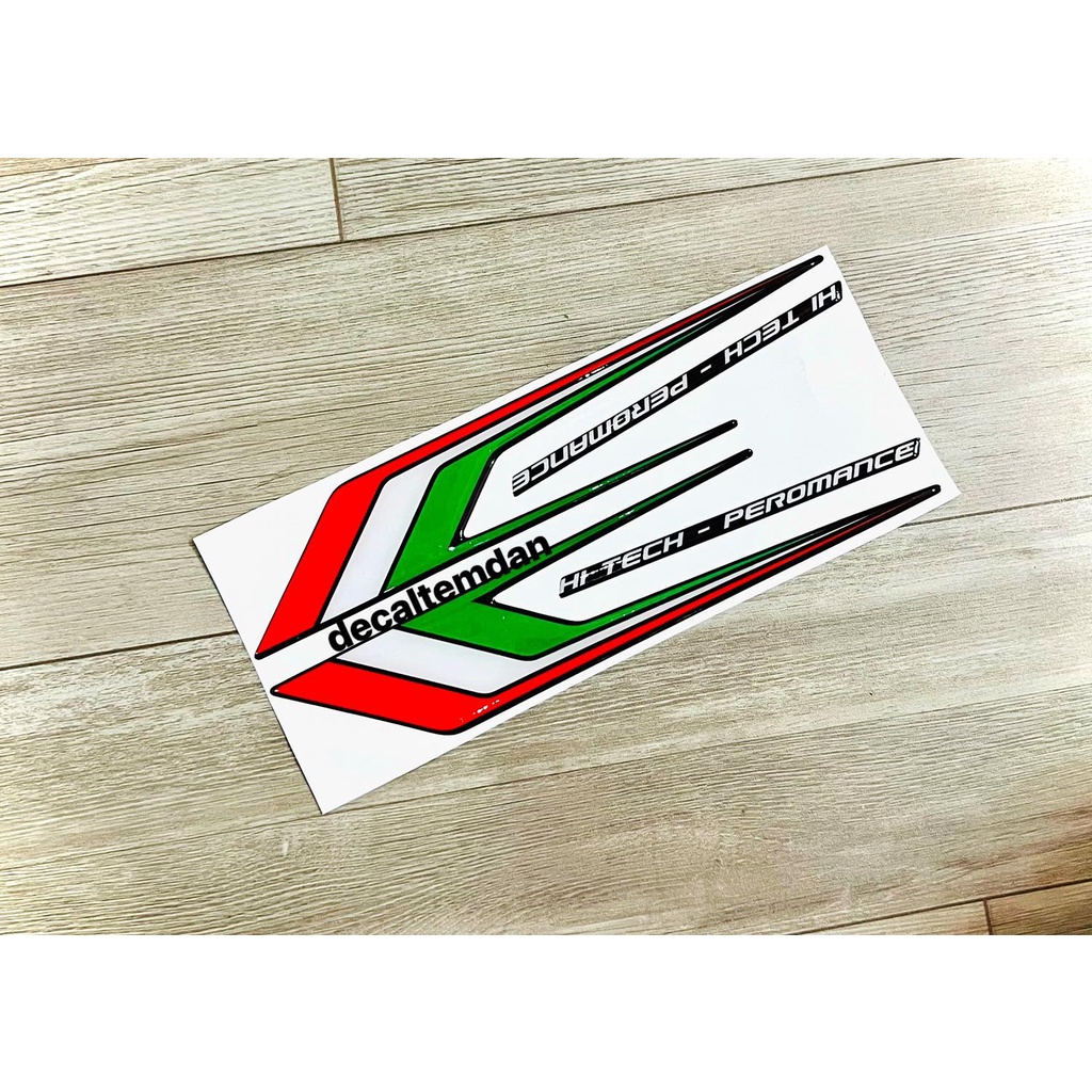 Ddxm - v15h - decal tem nổl màu cờ ý dán trang trí nẹp sườn xe sh mode