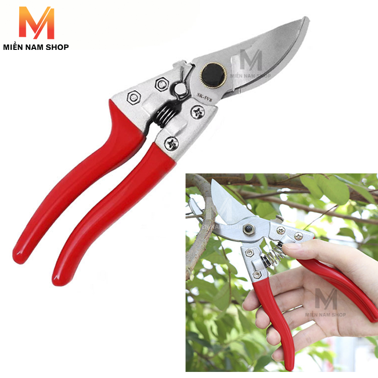 Kéo Cắt Cành Cây Trên Cao SK5-V8 / Cắt Cành - Tỉa Cành - Cắt Cuống Trái - Cắt Bonsai - Kéo Cắt Hoa Quả Sắc Bén - Dụng Cụ Làm Vườn - Kivo