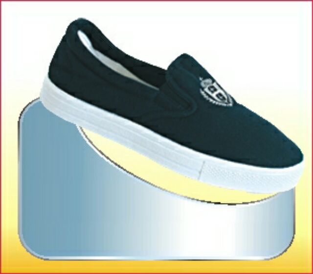Asian Canvas Loafers for Students with Rice Flower Pattern