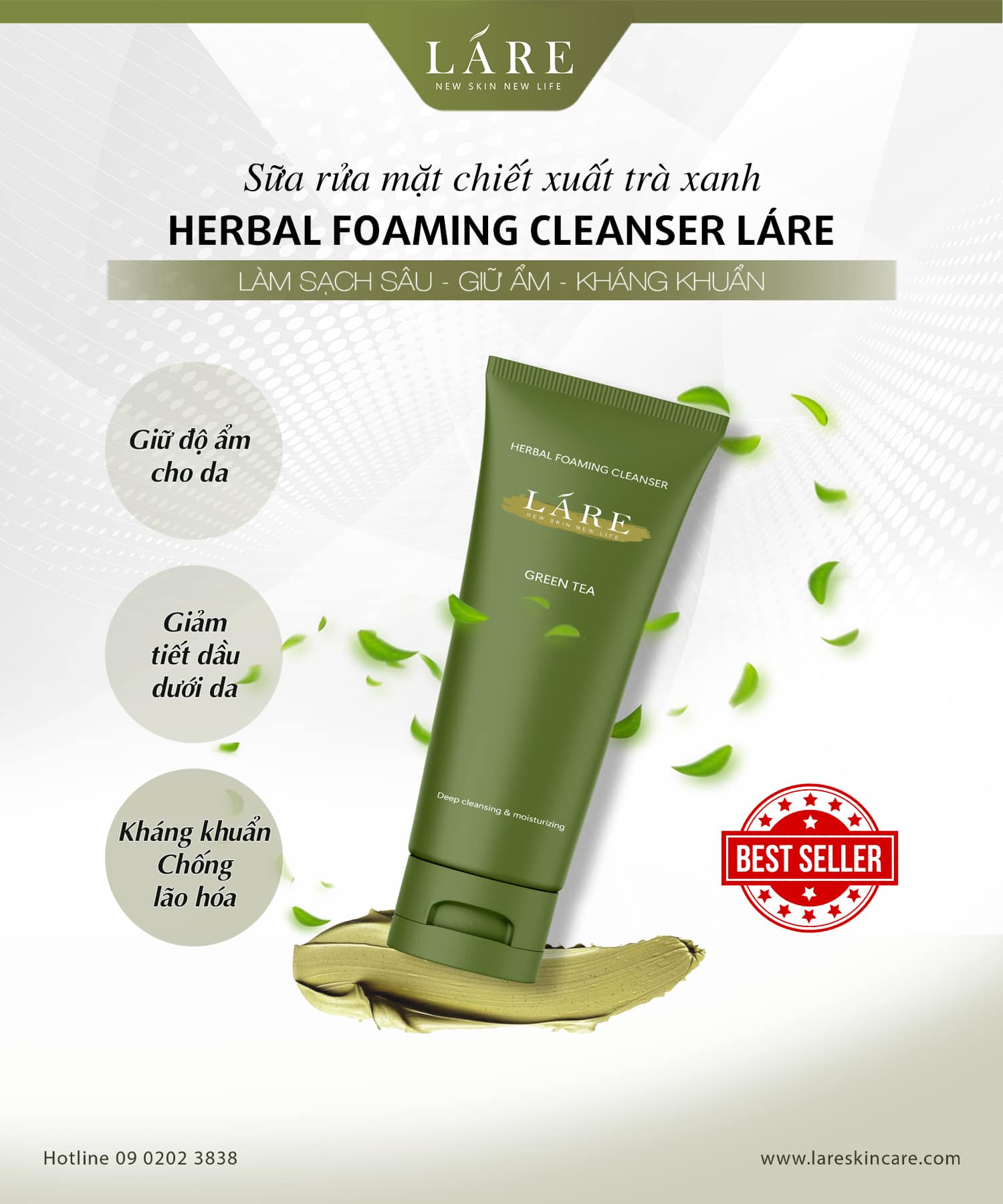 Sữa rửa mặt Thanh Dược Lare