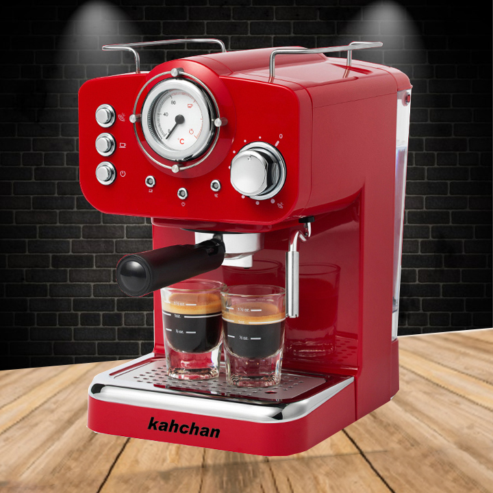 [Trả góp 0%]Combo máy pha cafe và máy xay cafe espresso kahchan