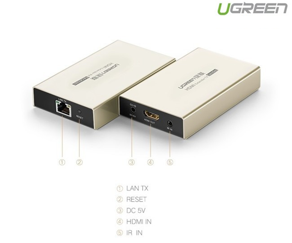 HDMI amplifier 120m cable network Lan RJ45 (receiver) ugreen 40283
