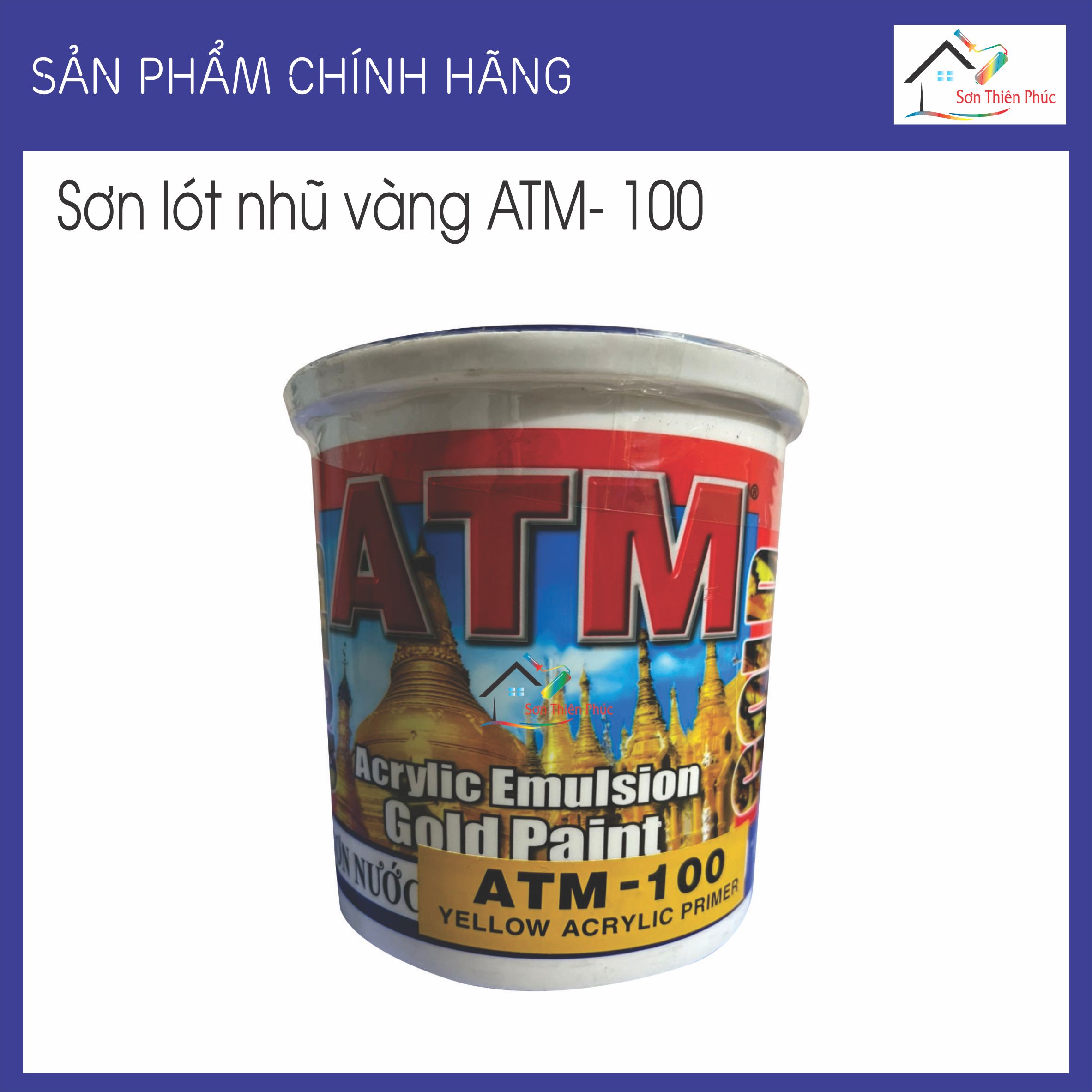 Sơn lót nhũ vàng ATM -100 . Cho độ bám dính tốt và giúp làm tang vẻ đẹp