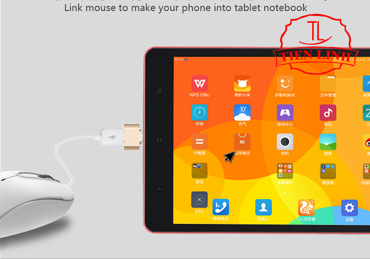 Đầu chuyển USB 2.0 sang Micro USB loaị OTG dùng cho SMARTPHONE và Bao Da Bàn Phím