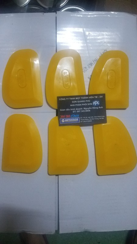 5 Dao bả nhựa dẻo màu vàng/ dao bả cao su hình quả xoài