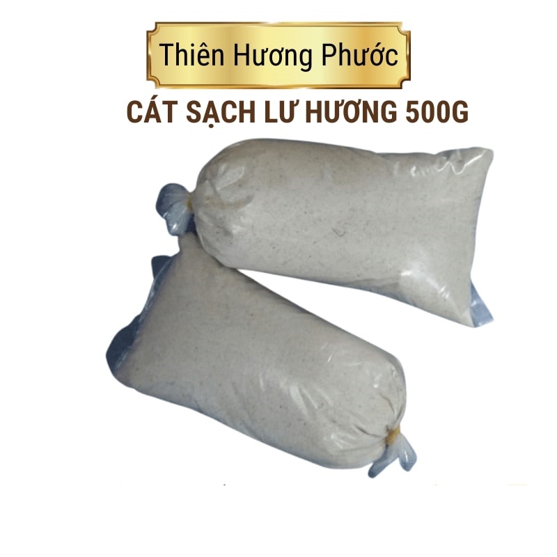 Cát trắng để lư hương hạt mịn 500g