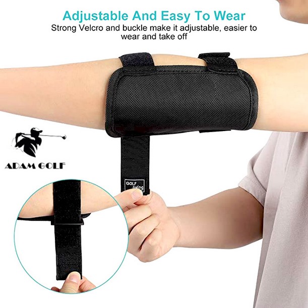 Nẹp Khuỷu Tay Chơi GOLF, Arc Corrector Dụng Cụ Hỗ Trợ Tập Vung Gậy Đánh Golf Luyện Tập Thẳng, Báo Động Uốn Cong Cánh Tay Nam Nữ