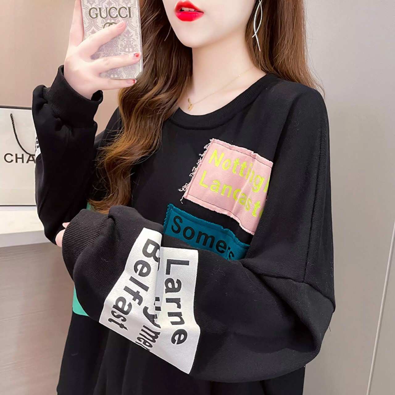 Áo Hoodies Nữ Sweatshirts hoodie nữ form rộng phú mông phong cách hàn quốc