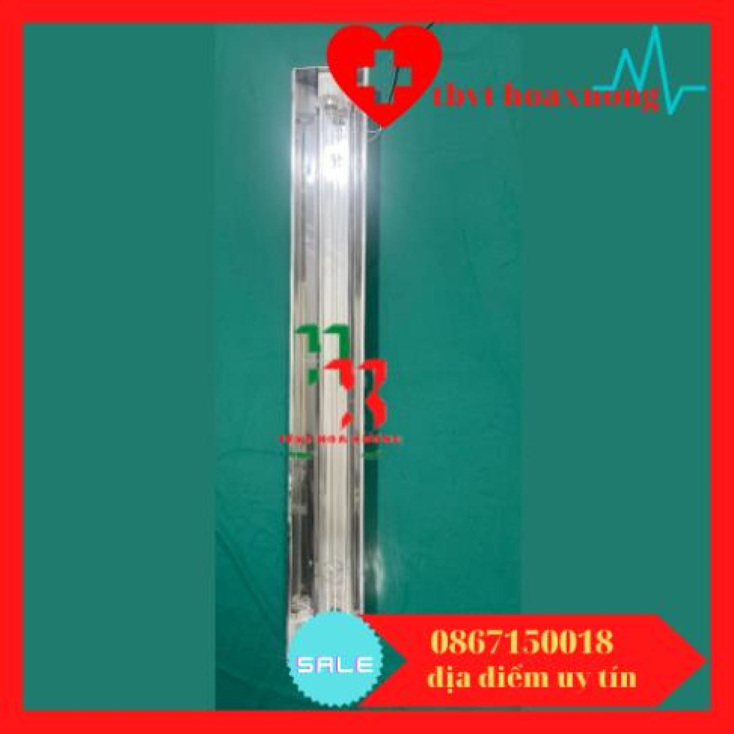 Đèn UV Đèn Cực Tia Tím Diệt Khuẩn Không Khí [COMBO Máng + Bóng UV 90cm ]