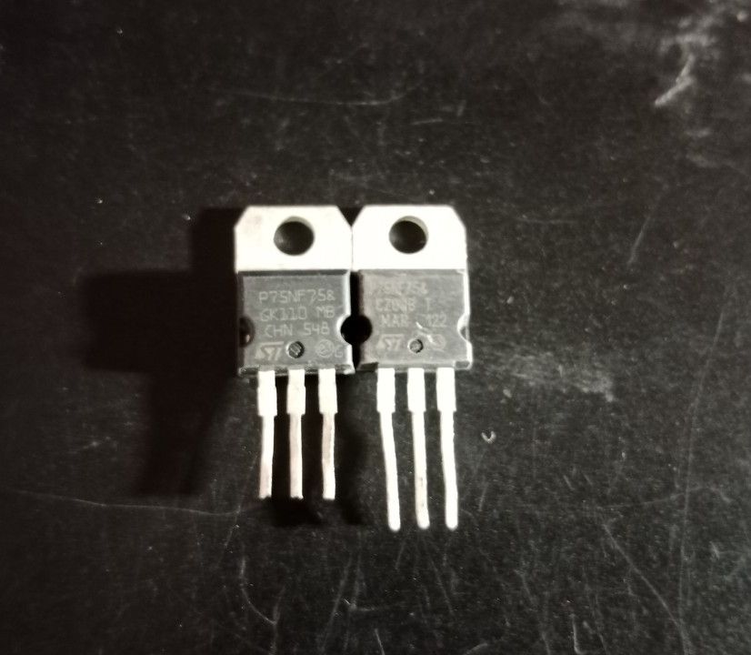 Mosfet p75nf75 75nf75 75n75 75a 75v tháo máy chân dài 9mm-13mm