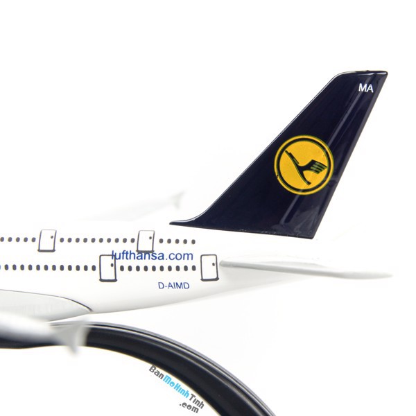 [HCM]Mô hình máy bay Lufthansa Airbus A380 16cm Everfly