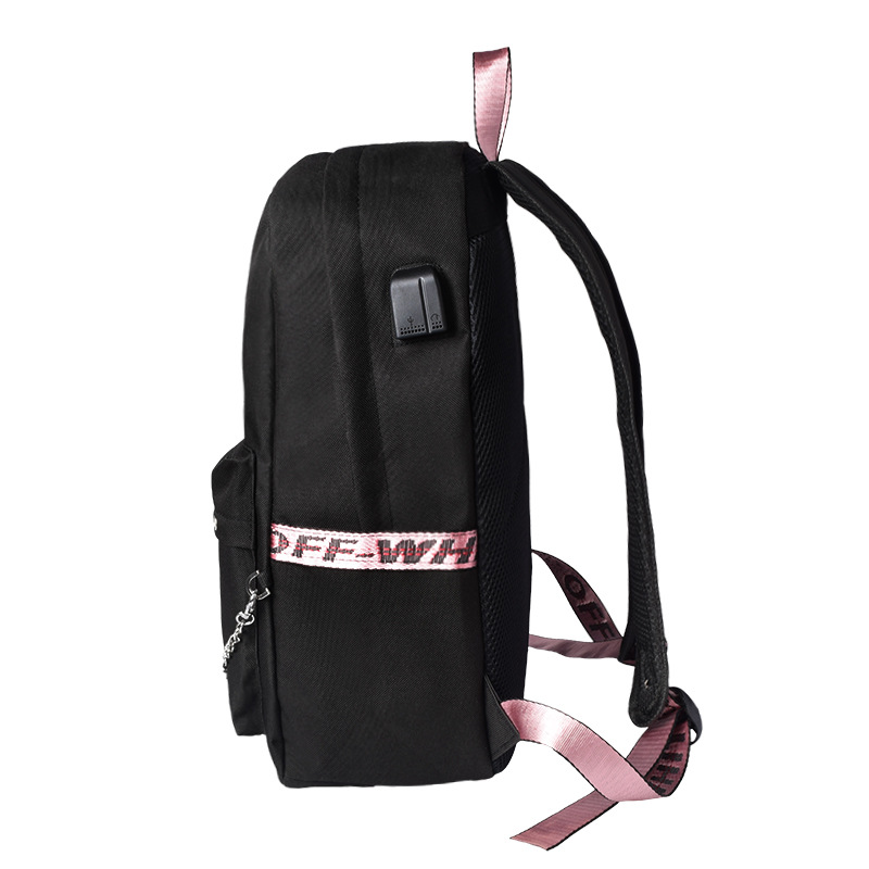 Balo Laptop Blackpink có cổng sạc USB