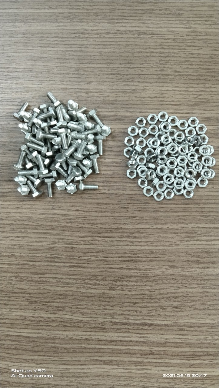 Bulong đai ốc inox 201 m4x10 mm m.e hoàng khang